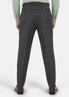 Grey Two - Tone Plaid Pants - SARTORO517
