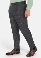 Grey Two - Tone Plaid Pants - SARTORO866