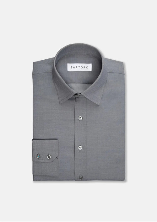 Grey Ultrasoft Bamboo Shirt - SARTORO