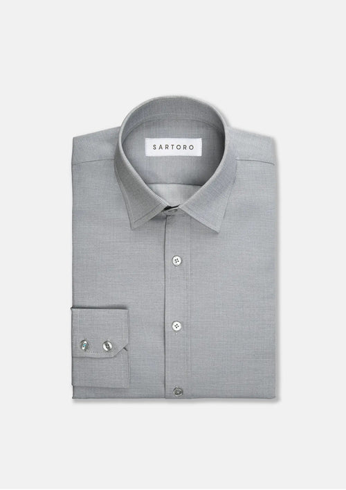 Grey Ultrasoft Bamboo Shirt - SARTORO