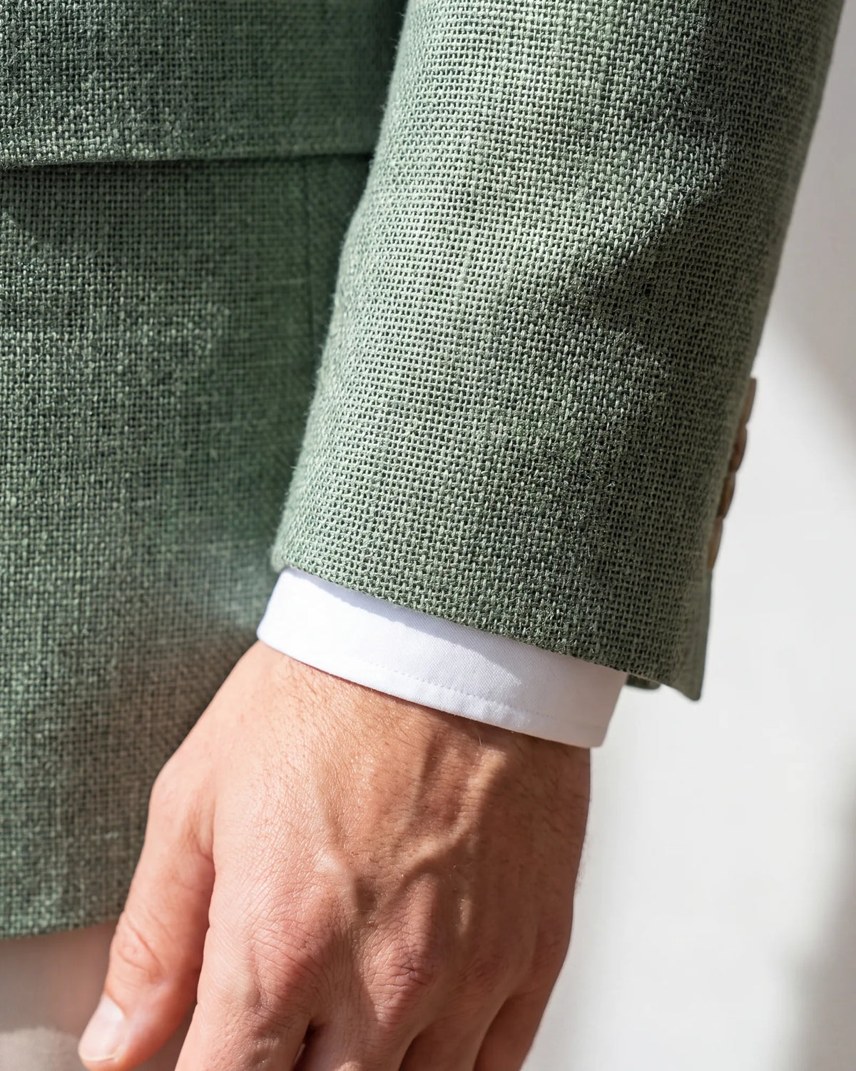 Need a green for warm months? Hopsack breathes, which suits the lighter greens from May to September.
