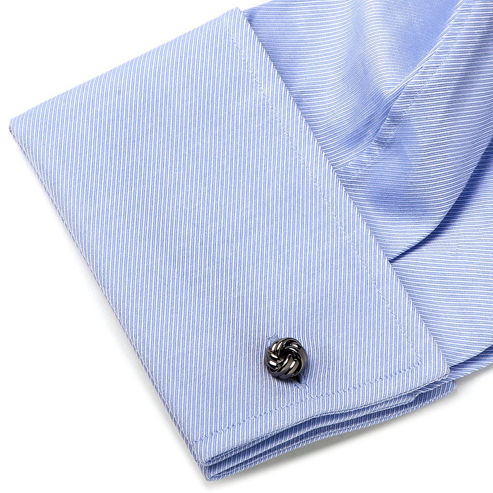 Gunmetal Knot Cufflinks - SARTORO360