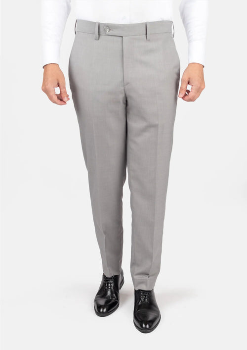 Harbor Grey Sharkskin Pants - SARTORO