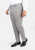 Harbor Grey Sharkskin Pants - SARTORO