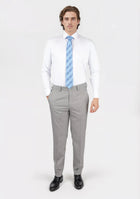 Harbor Grey Sharkskin Pants - SARTORO6