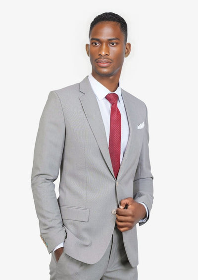 Harbor Grey Sharkskin Suit - English Party - SARTORO