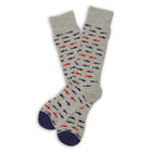 Heather Grey Sharks - Dress Socks - SARTORO731