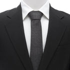 Heathered Gray Wool Men's Tie - SARTORO656