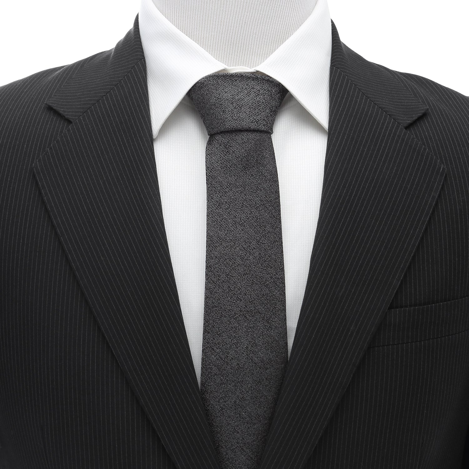 Heathered Gray Wool Men's Tie - SARTORO108