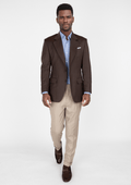 Hickory Brown Herringbone Ellis Jacket - SARTORO