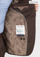Hickory Brown Herringbone Ellis Jacket - SARTORO110
