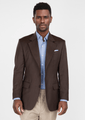 Hickory Brown Herringbone Ellis Jacket - SARTORO