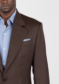 Hickory Brown Herringbone Ellis Jacket - SARTORO
