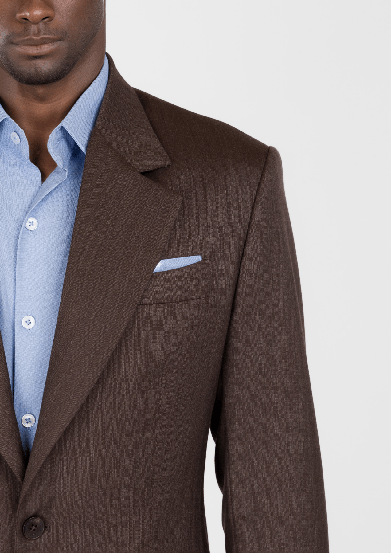 Hickory Brown Herringbone Ellis Jacket - SARTORO