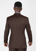Hickory Brown Herringbone Ellis Suit - SARTORO