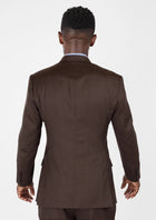 Hickory Brown Herringbone Ellis Suit - SARTORO89