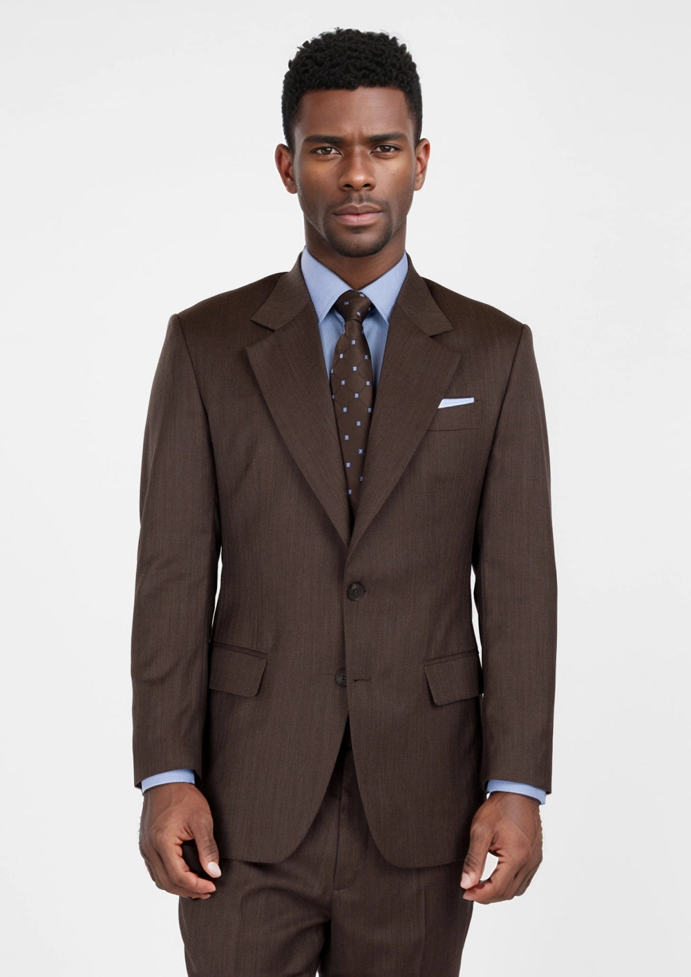Hickory Brown Herringbone Suit623