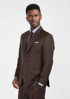 Hickory Brown Herringbone Ellis Suit - SARTORO239