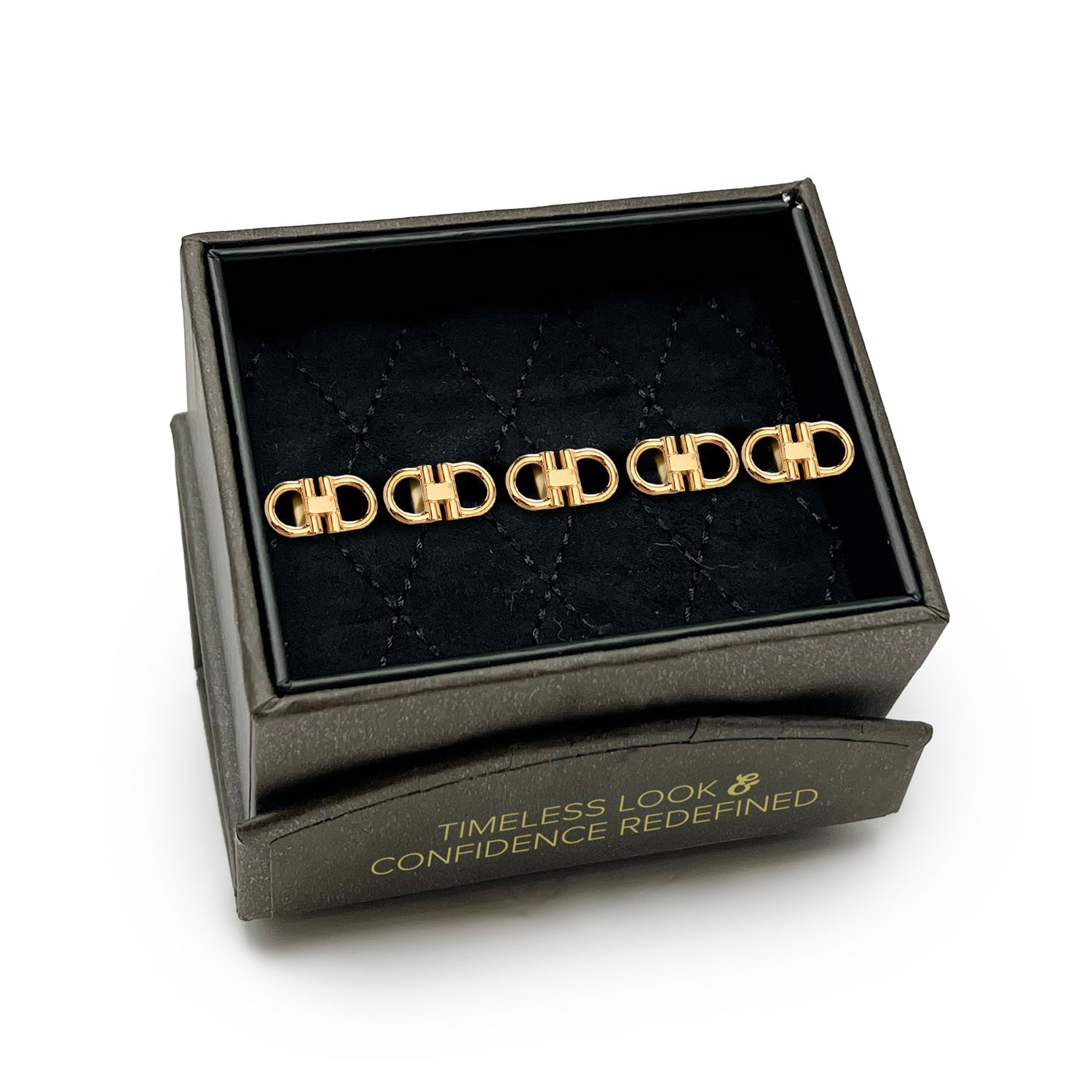 Horse Bit Gold Stainless Steel 5-Studs - SARTORO452