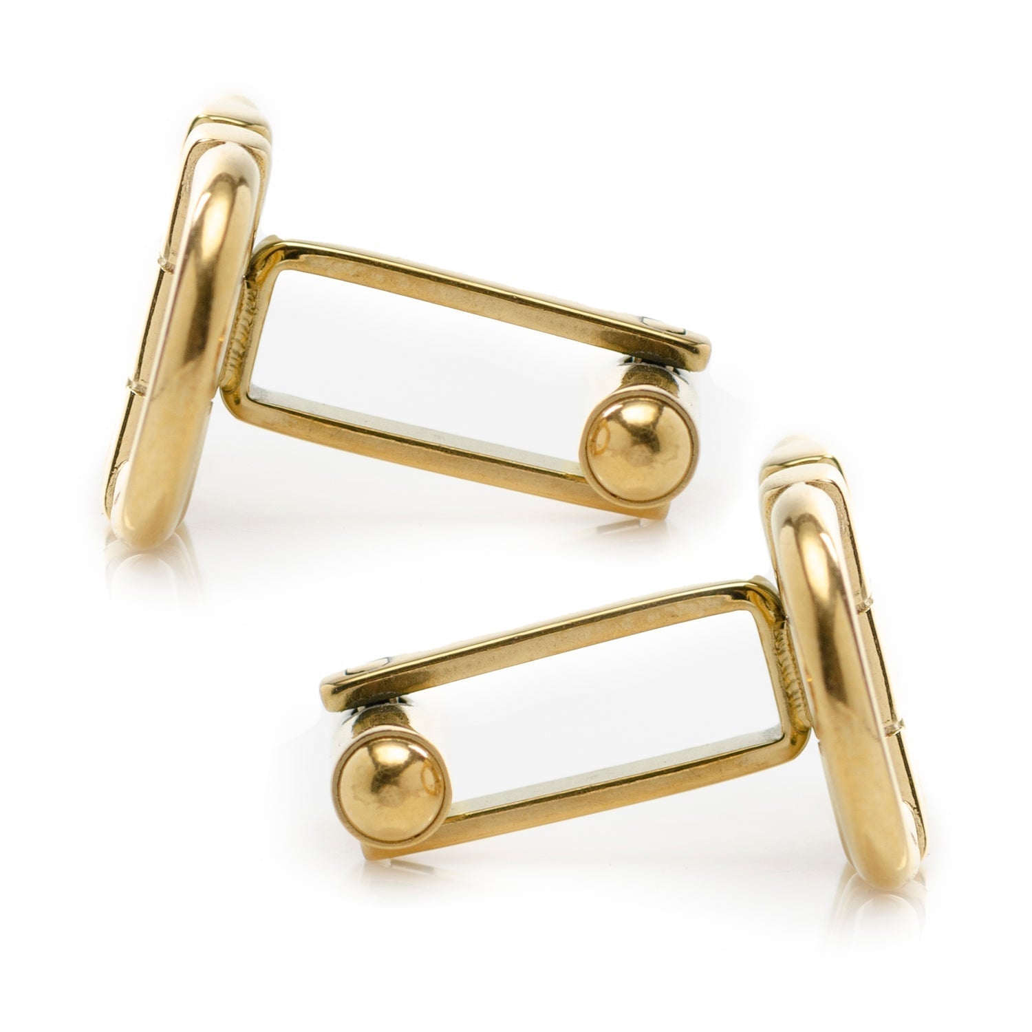 Horse Bit Gold Stainless Steel Cufflinks - SARTORO683