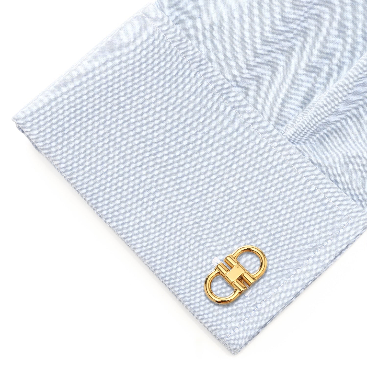 Horse Bit Gold Stainless Steel Cufflinks - SARTORO788