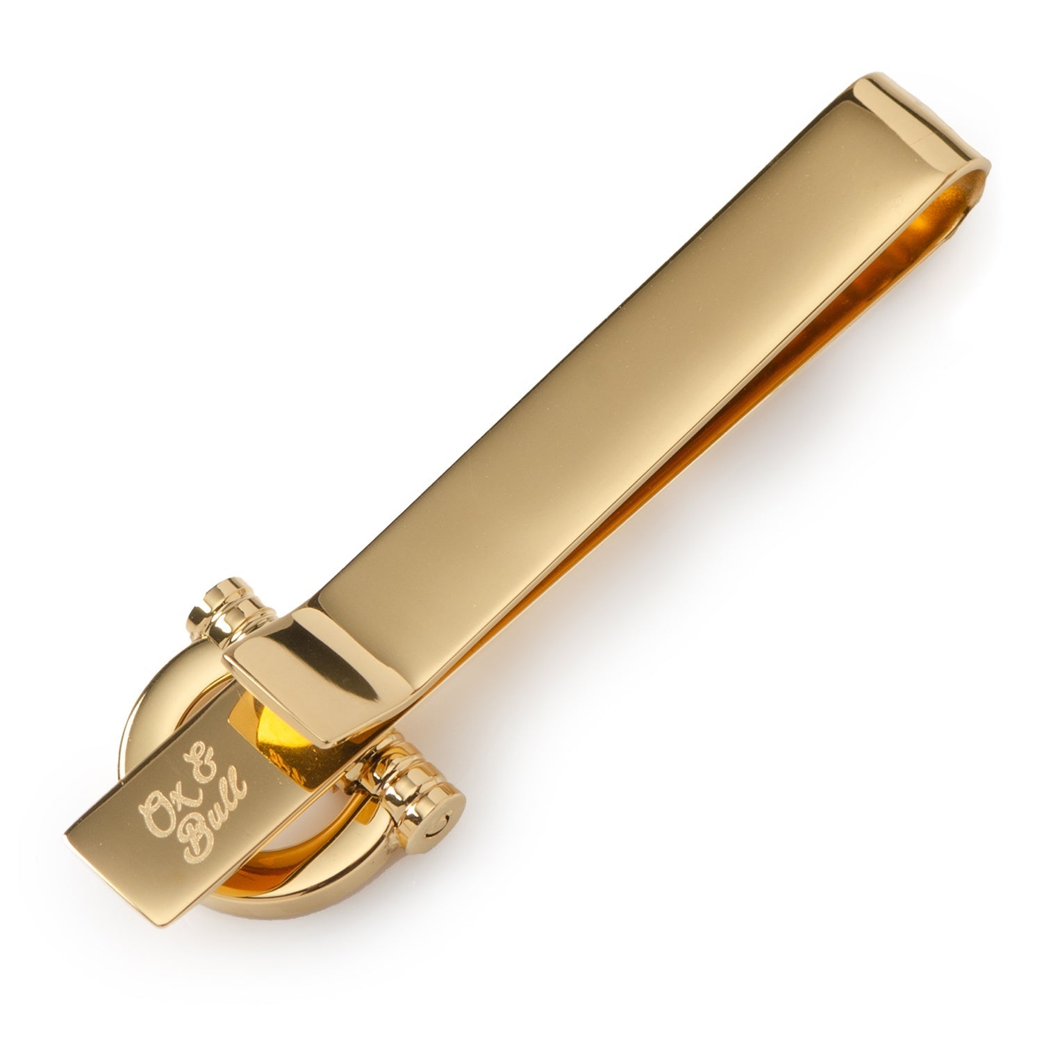 Horse Bit Gold Stainless Steel Tie Bar - SARTORO665