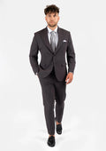 Hudson Charcoal Stretch Suit - SARTORO