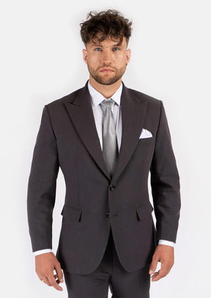 Hudson Charcoal Stretch Suit