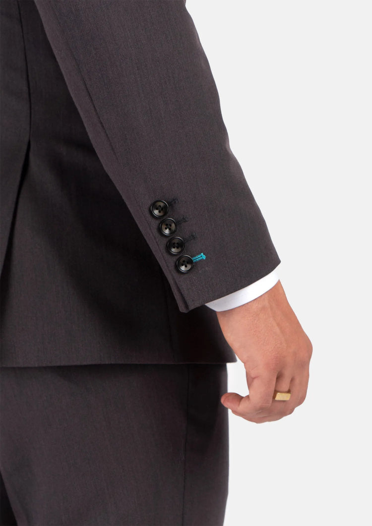 Hudson Charcoal Stretch Suit - SARTORO547