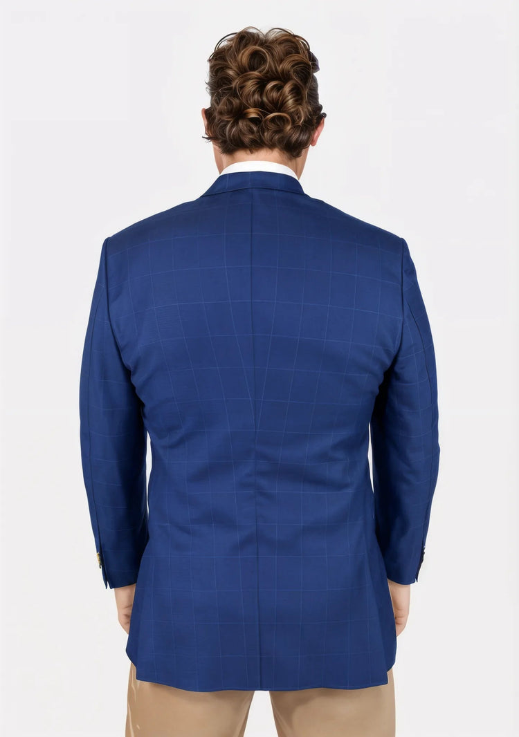Hudson Empire Blue Windowpane Jacket - SARTORO149