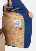 Hudson Empire Blue Windowpane Jacket - SARTORO55