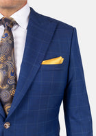 Hudson Empire Blue Windowpane Suit - SARTORO467