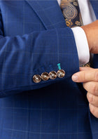 Hudson Empire Blue Windowpane Suit - SARTORO175