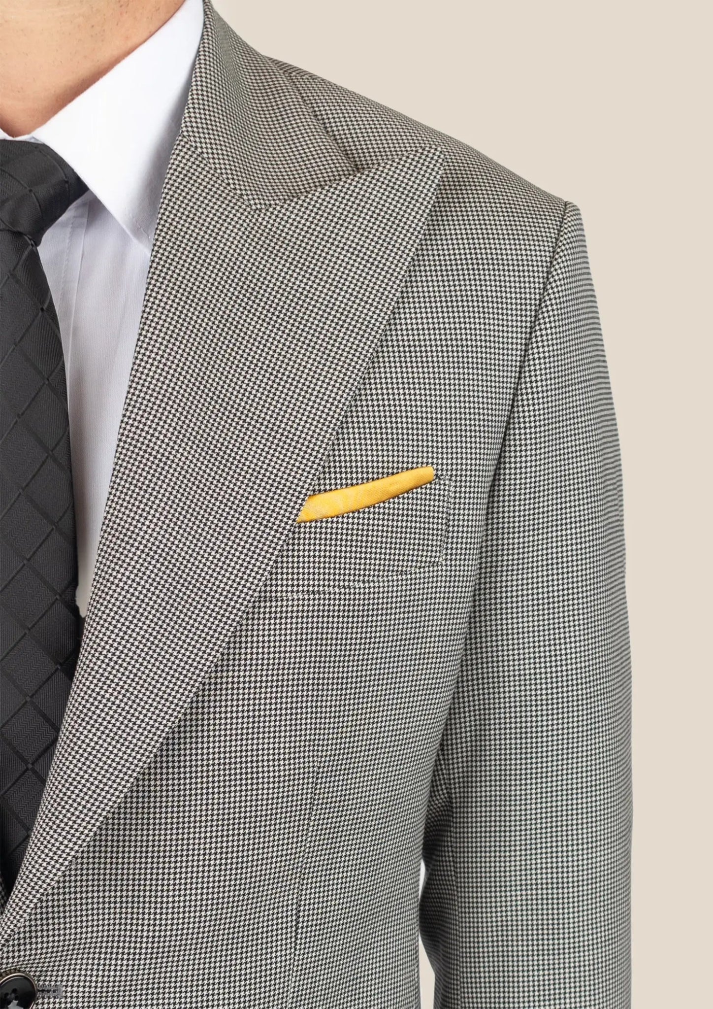 Hudson Grey Houndstooth Jacket - SARTORO