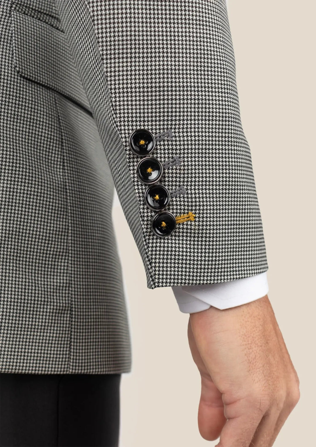 Hudson Grey Houndstooth Jacket - SARTORO