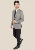 Hudson Grey Houndstooth Jacket - SARTORO