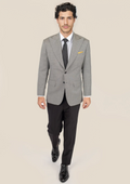 Hudson Grey Houndstooth Jacket - SARTORO