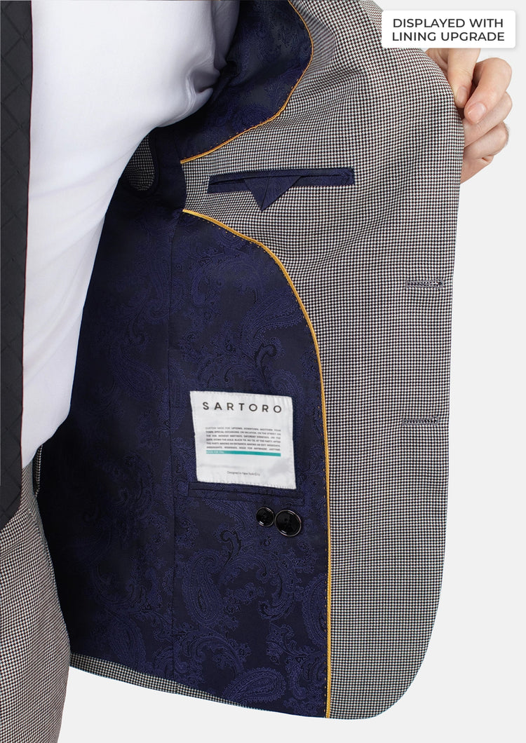 Hudson Grey Houndstooth Jacket - SARTORO605