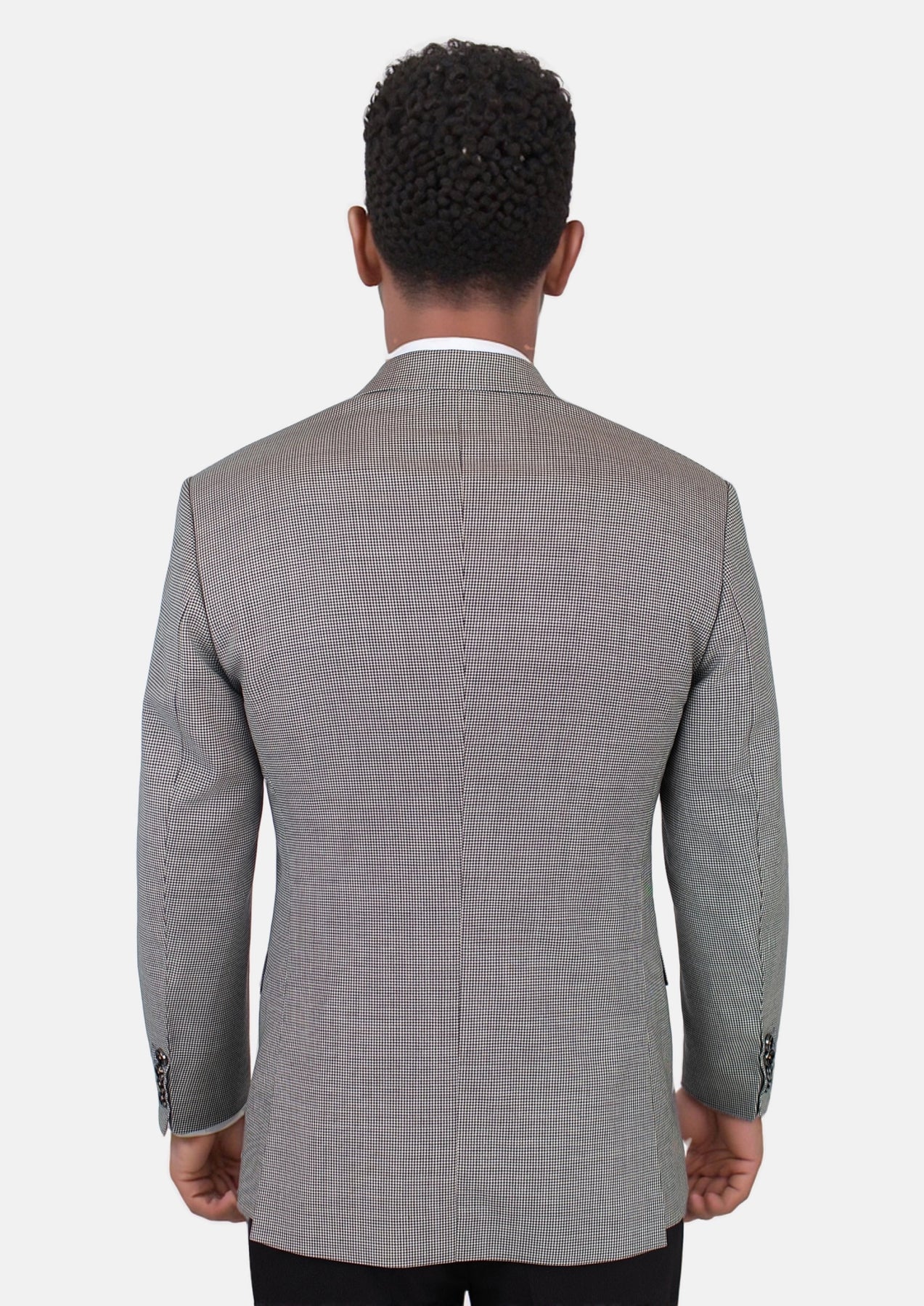 Hudson Grey Houndstooth Jacket - SARTORO311