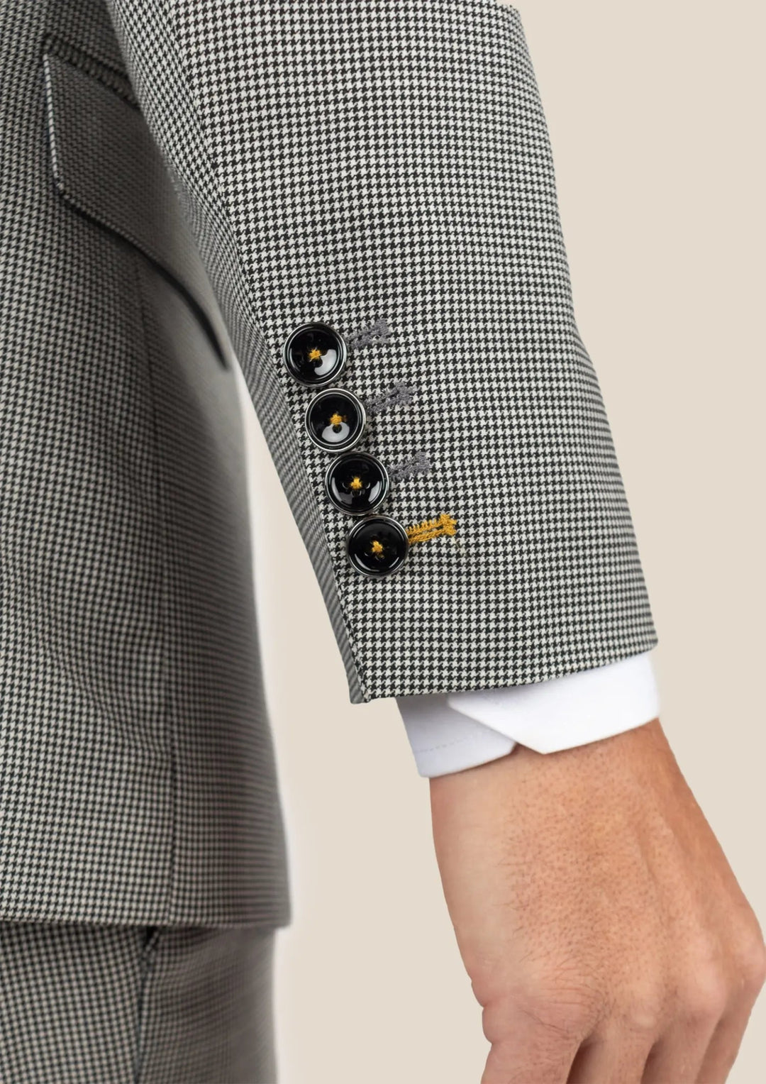 Hudson Grey Houndstooth Suit - SARTORO