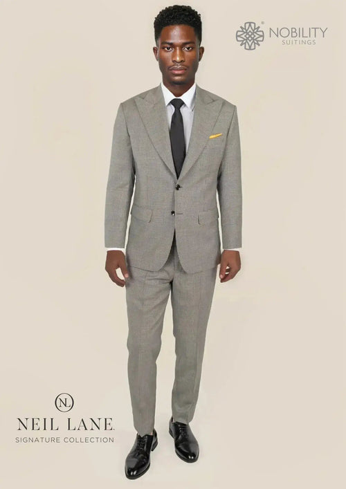 Hudson Grey Houndstooth Suit - SARTORO