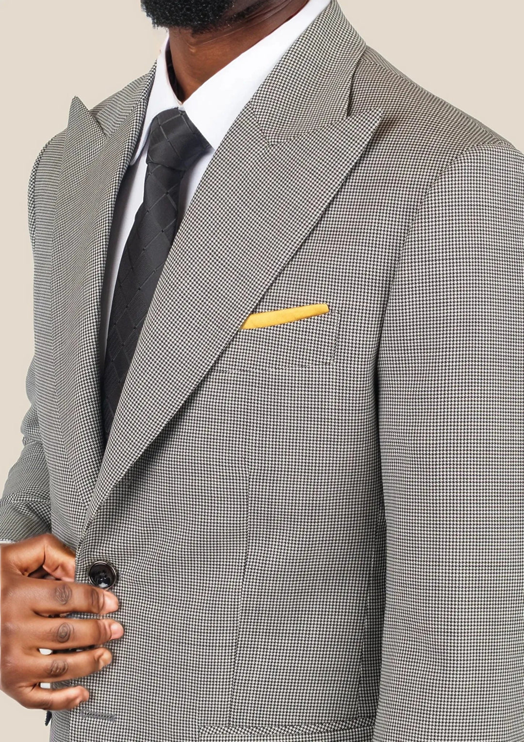 Hudson Grey Houndstooth Suit - SARTORO