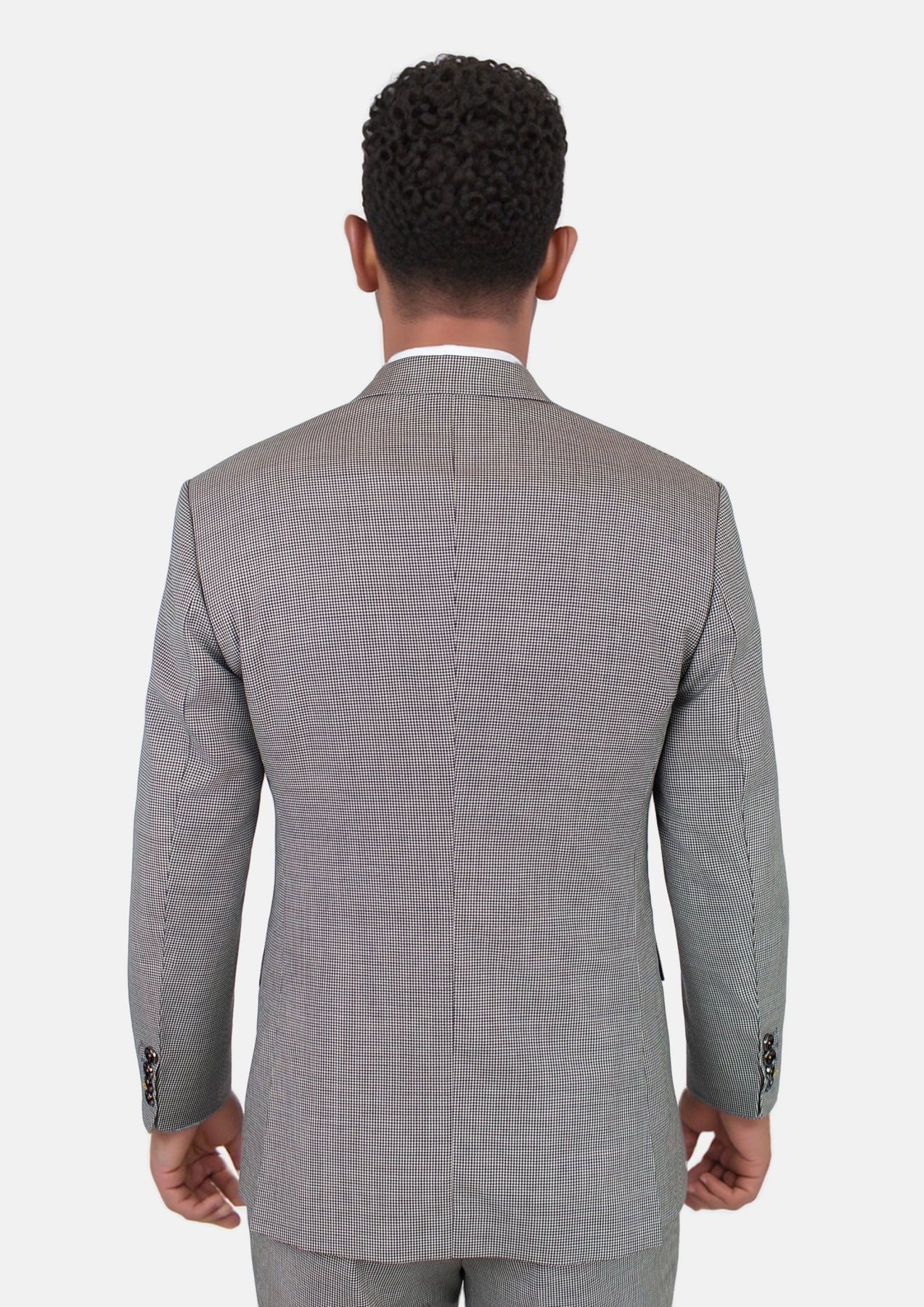 Hudson Grey Houndstooth Suit - SARTORO281