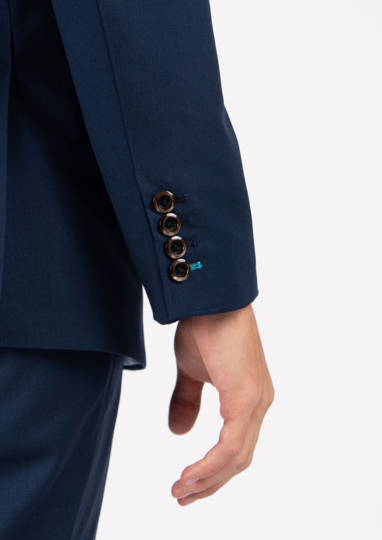 Hudson Navy Crosshatch Jacket - SARTORO
