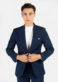 Hudson Navy Crosshatch Suit - SARTORO