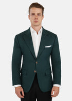 Hudson Phthalo Green Linen Jacket - SARTORO539