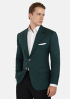 Hudson Phthalo Green Linen Jacket - SARTORO613