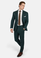 Hudson Phthalo Green Linen Suit - SARTORO835