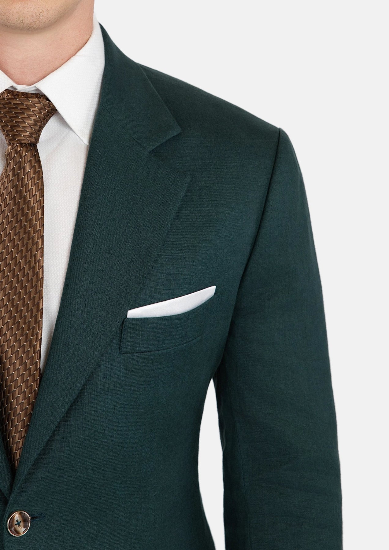Hudson Phthalo Green Linen Suit