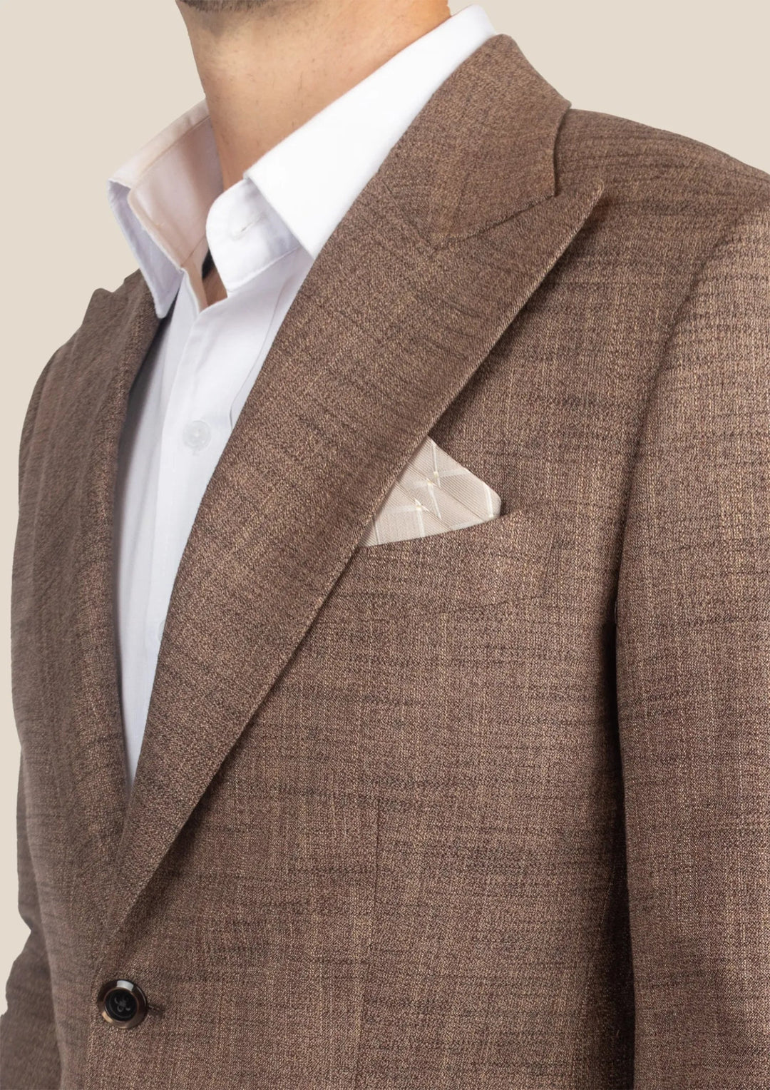 Hudson Tawny Brown Hopsack Jacket - SARTORO